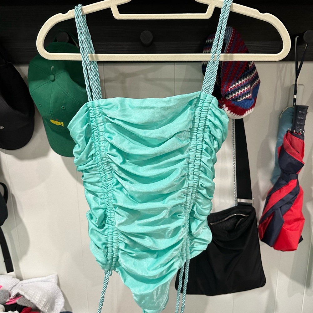 Baobab Collection Kids Swim One Piece in Aqua